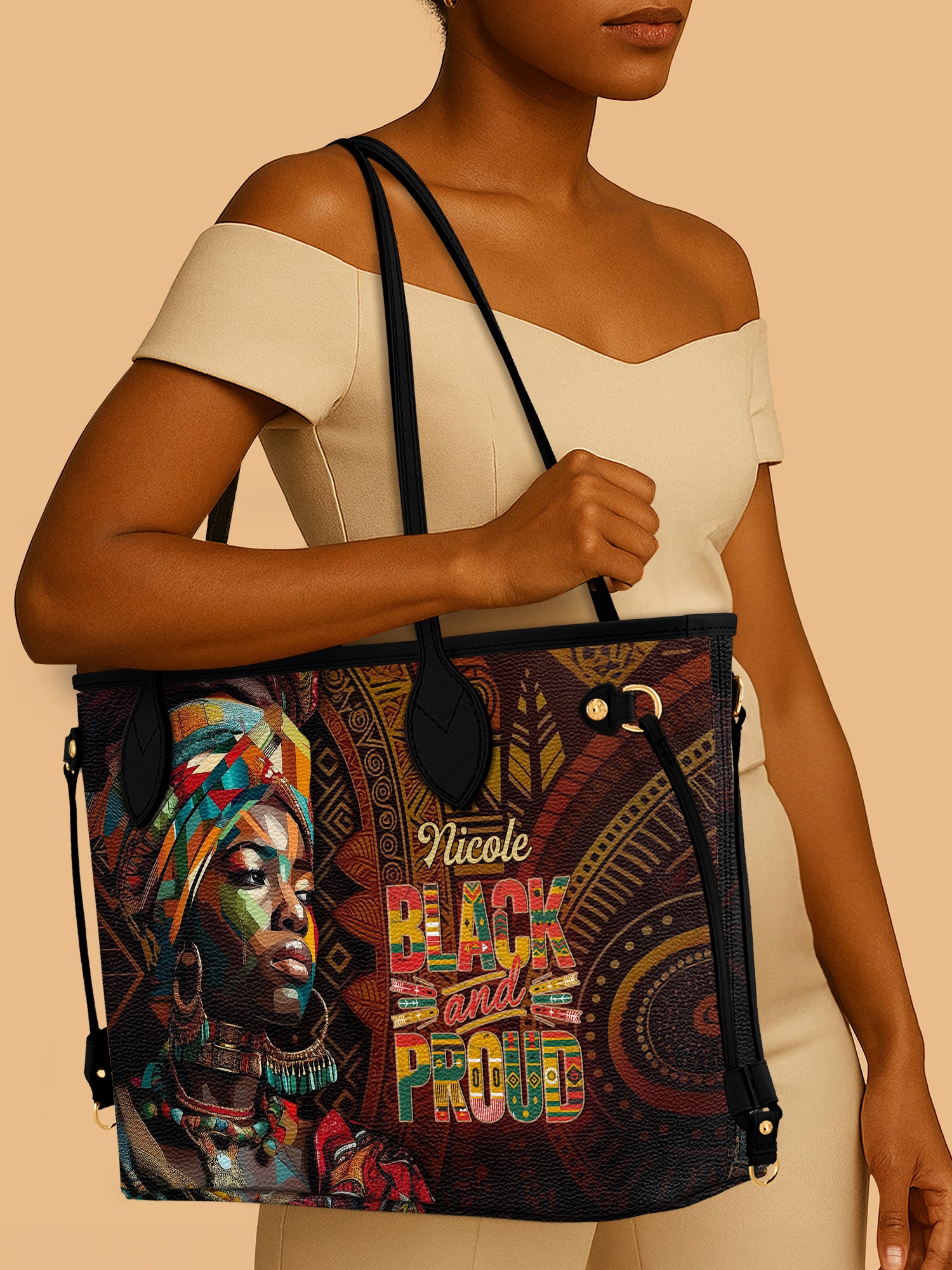 Black Proud Classic Shopper Tote