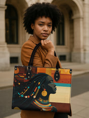 Ebony Horizon Premium Leather Handbag QR0TV179