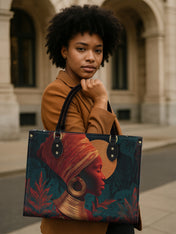 Crimson Empress Premium Leather Handbag QR0HH118