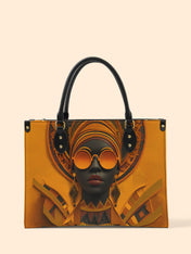 Dark Lens Premium Leather Handbag QR0TD304