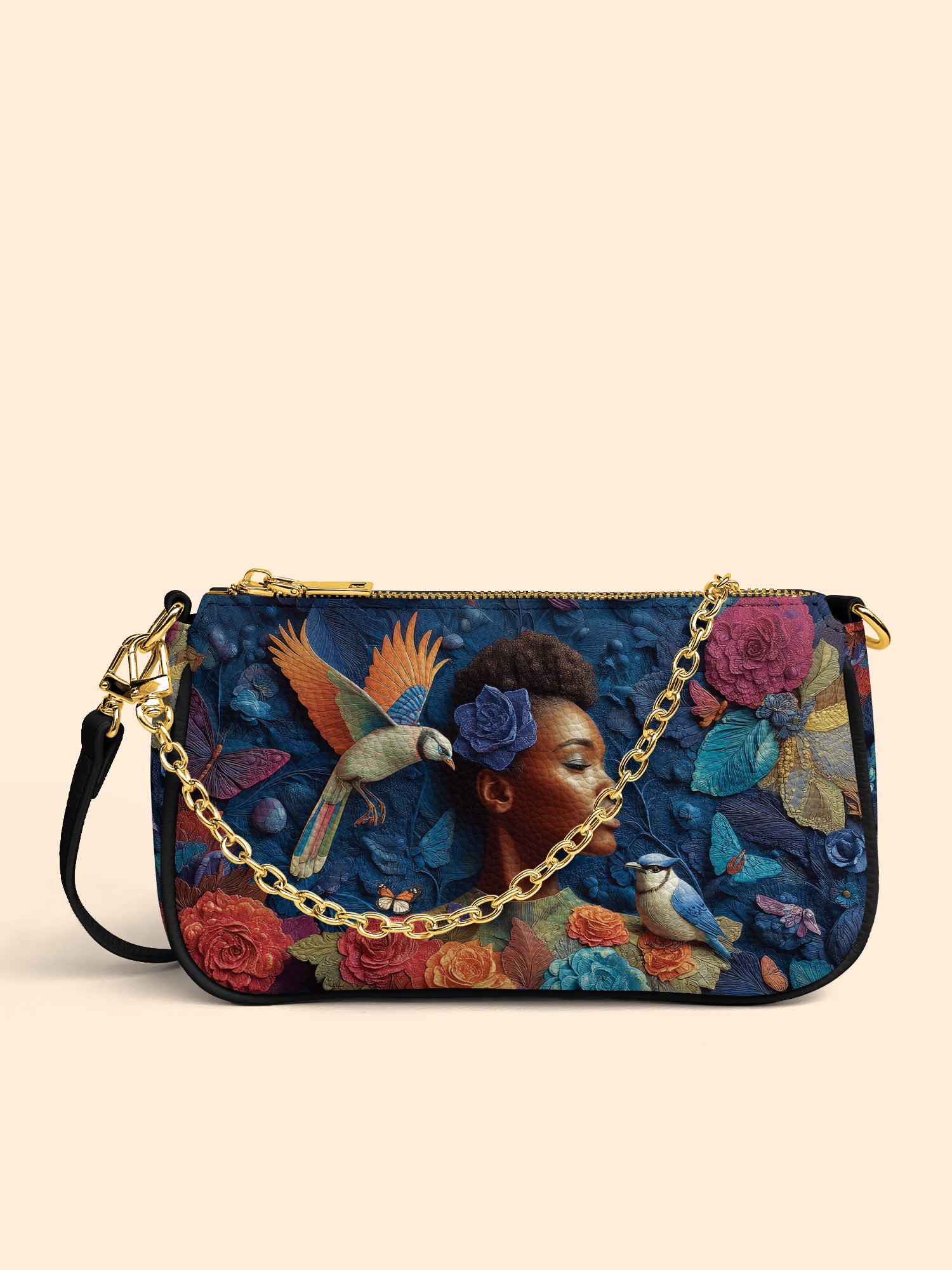 Blue Garden Classic Zip Pochette QR0XD231