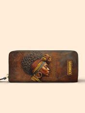Afro-Elegance Slimline Zippy Wallet