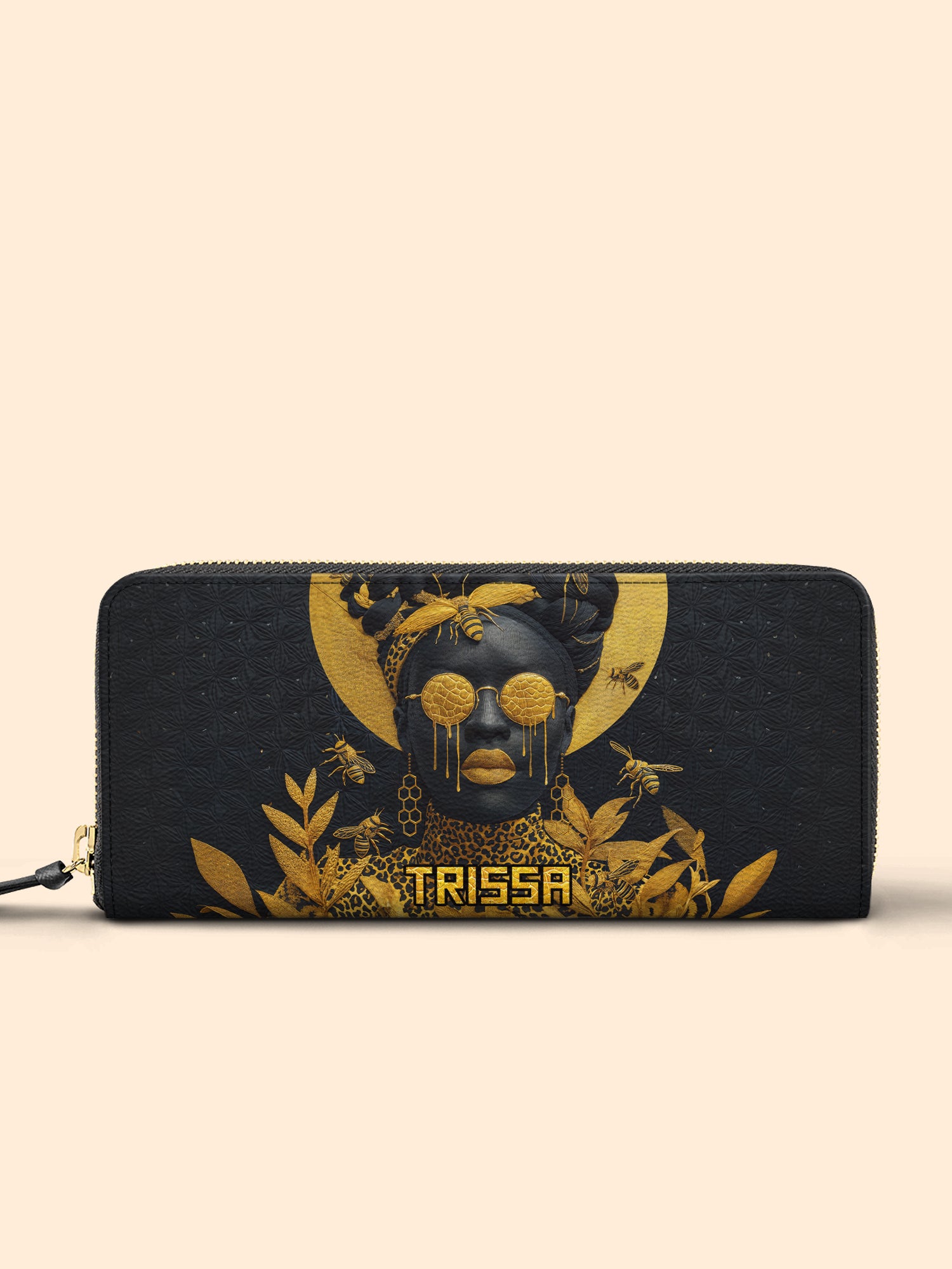 Honeycomb Crown Slimline Zippy Wallet