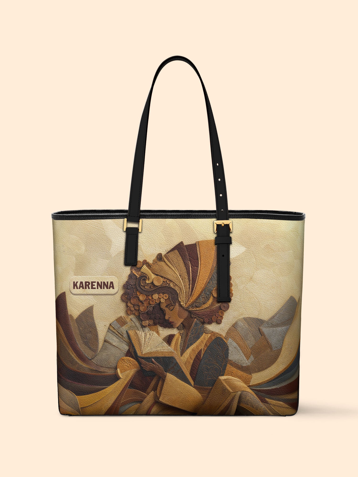 Literary Queen Sleek Leather Tote