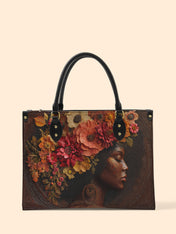 Whispering Blooms Premium Leather Handbag QR0HH048