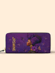 Empress Purple Slimline Zippy Wallet