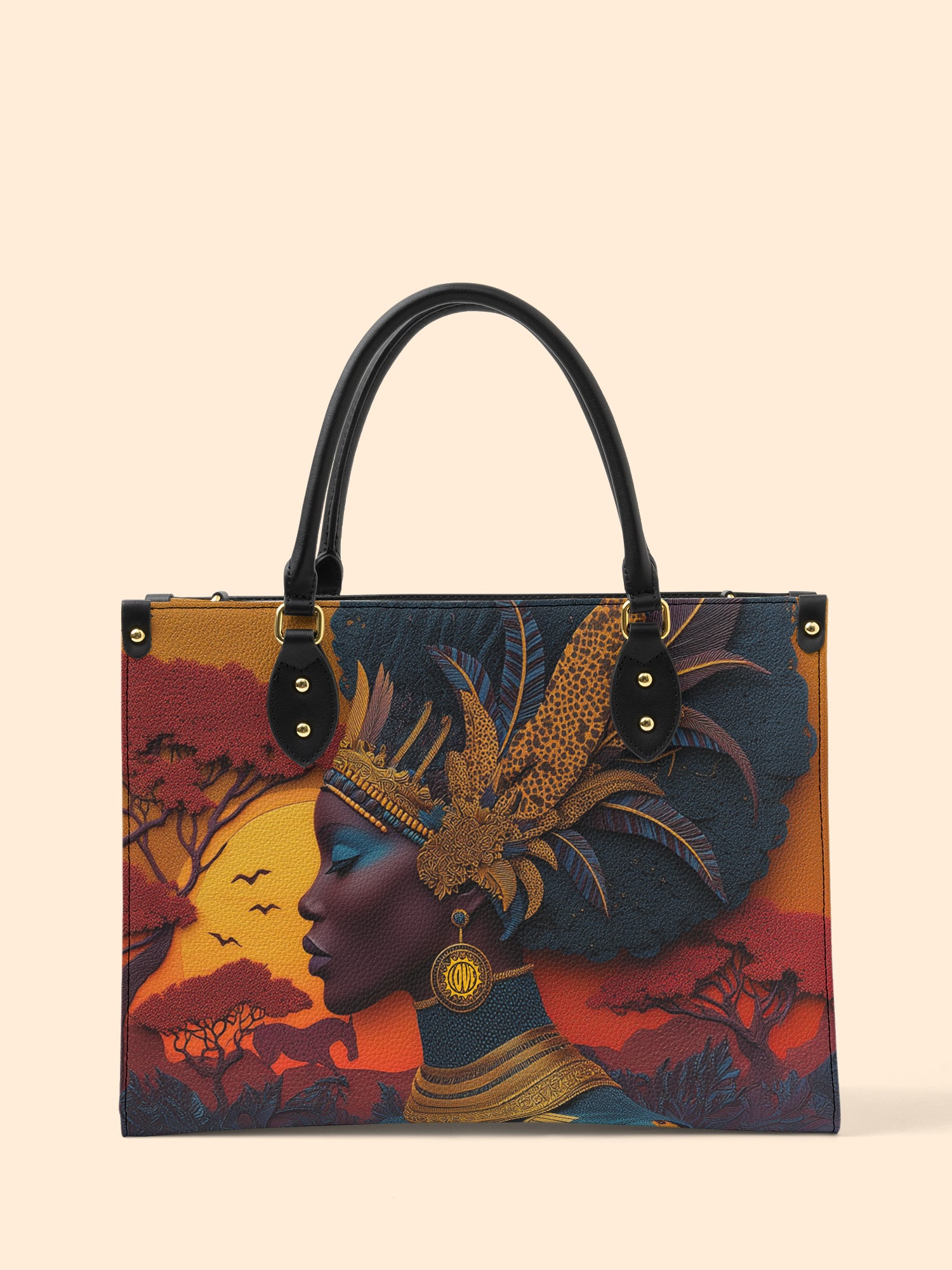 African Aspirations Premium Leather Handbag QR0HH057