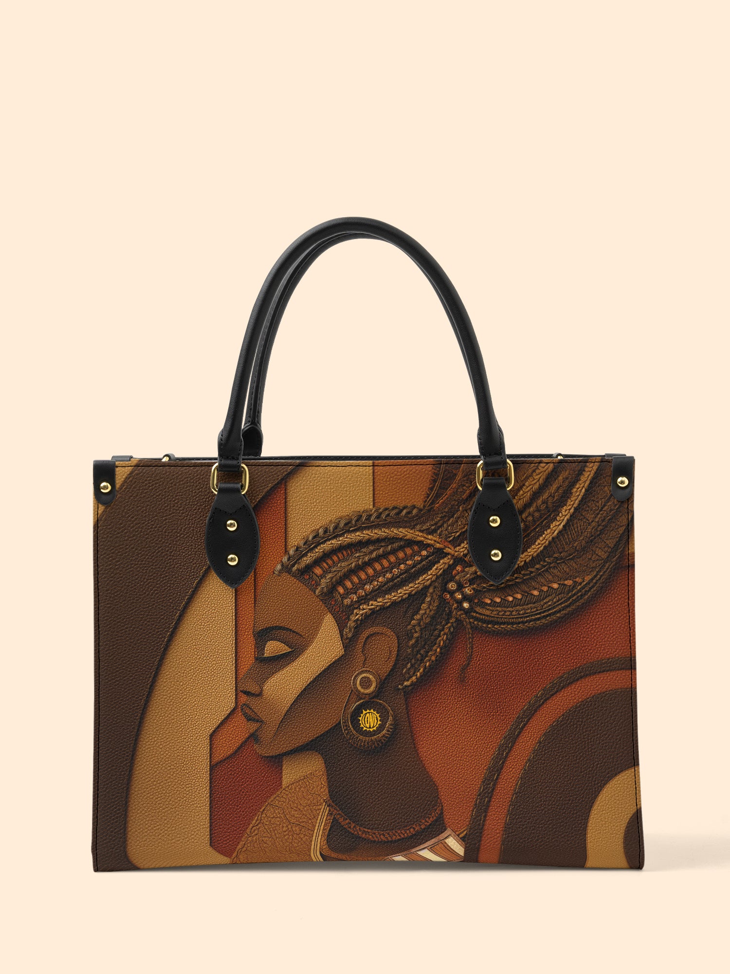 Crowned Braids Premium Leather Handbag QR0TD123