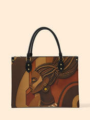 Crowned Braids Premium Leather Handbag QR0TD123