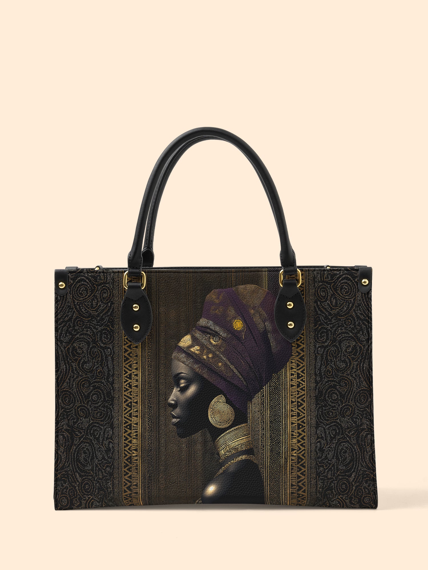 Golden Veil Premium Leather Handbag QR0TV164