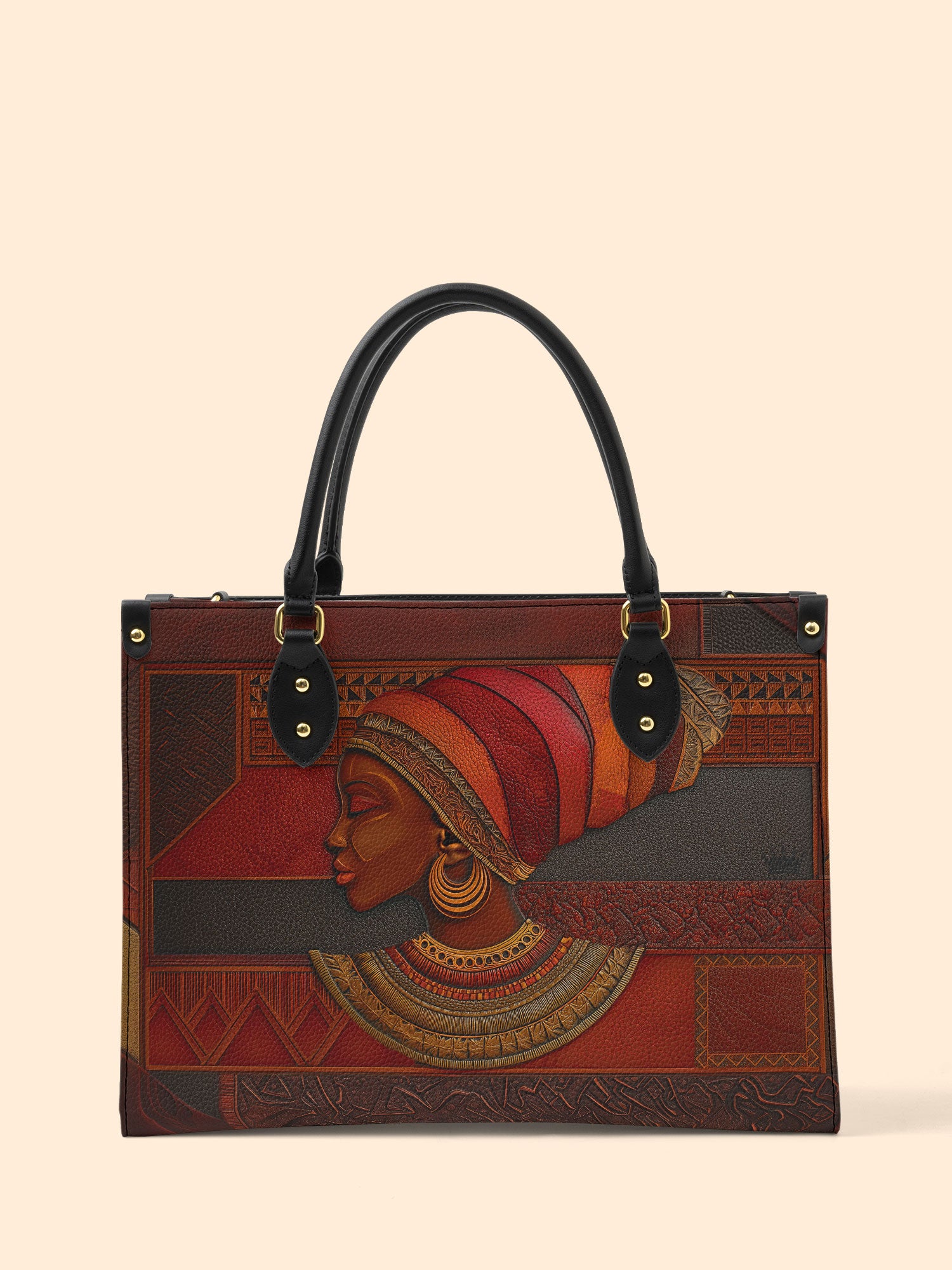 Regal Ember Premium Leather Handbag QR0XD511