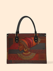 Regal Ember Premium Leather Handbag QR0XD511