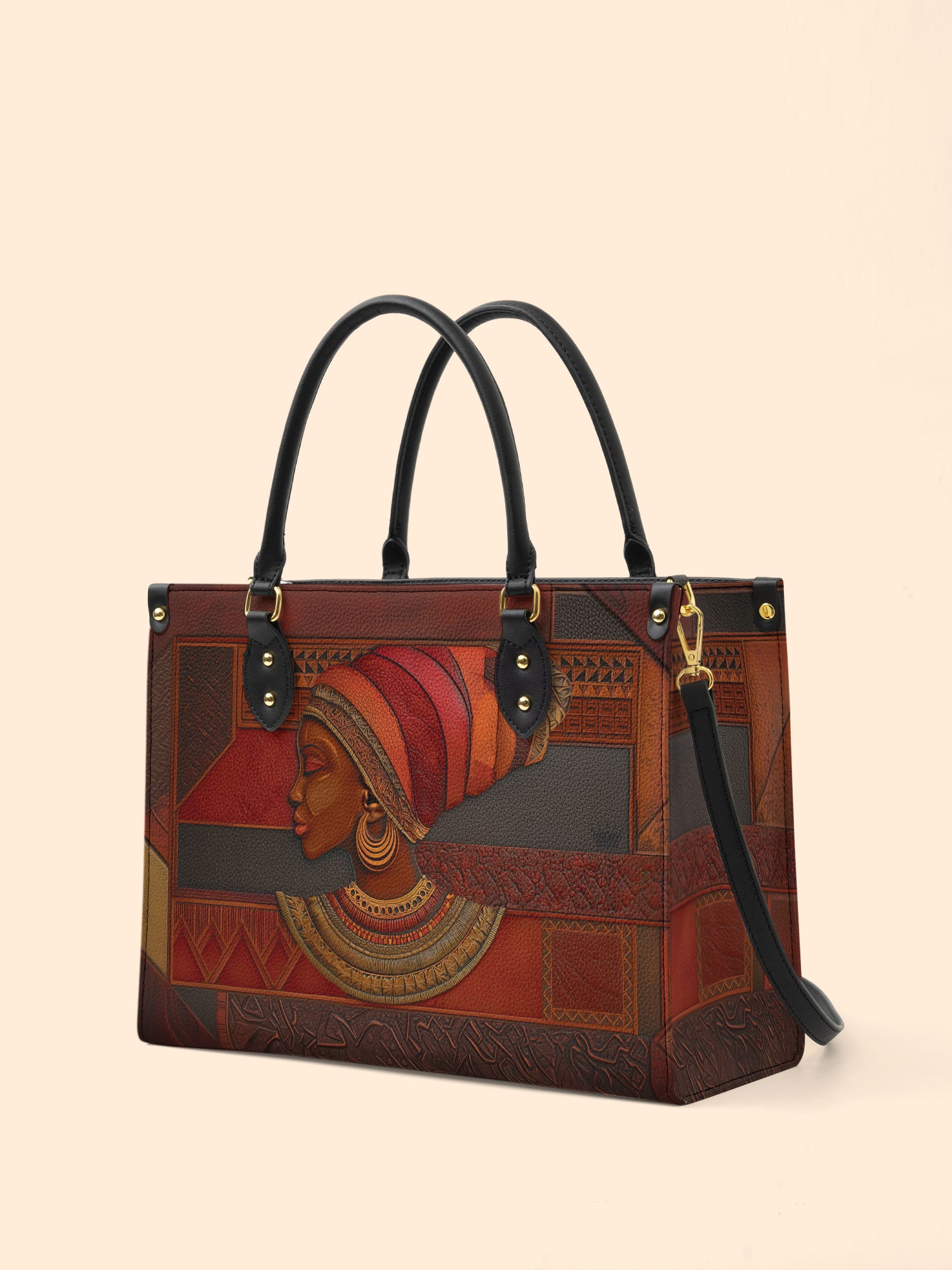 Regal Ember Premium Leather Handbag QR0XD511