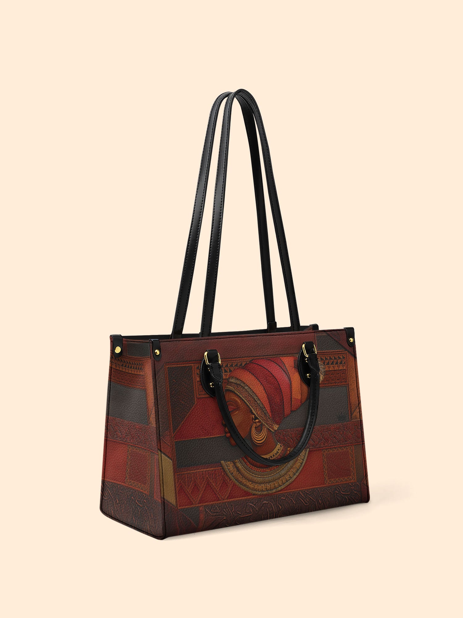 Regal Ember Premium Leather Handbag QR0XD511