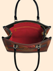 Regal Ember Premium Leather Handbag QR0XD511