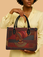 Regal Ember Premium Leather Handbag QR0XD511