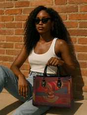 Regal Ember Premium Leather Handbag QR0XD511