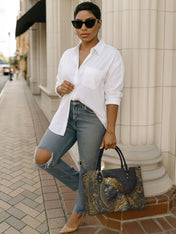 Royal Inheritance Premium Leather Handbag QR0XD513