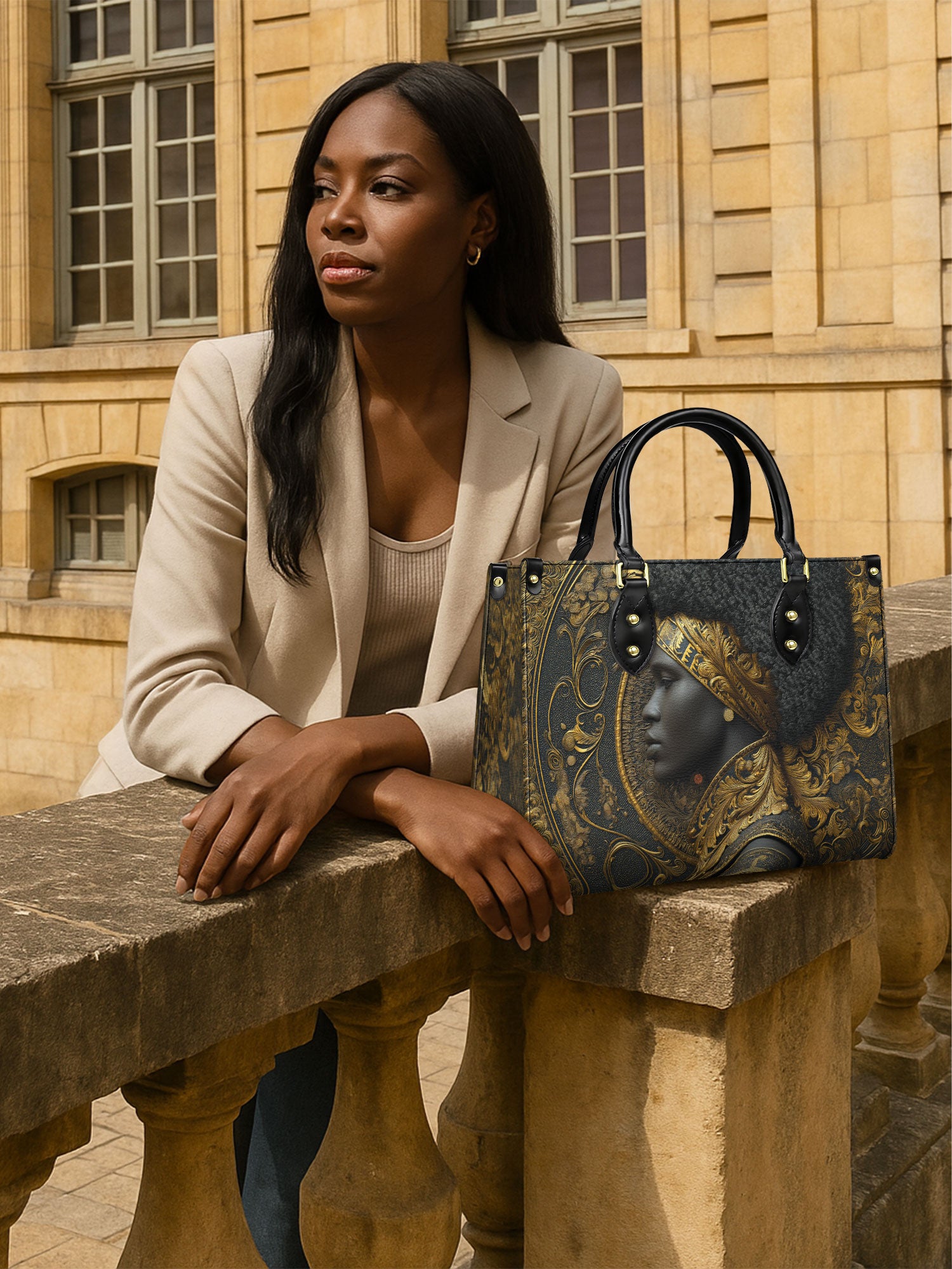 Royal Inheritance Premium Leather Handbag QR0XD513