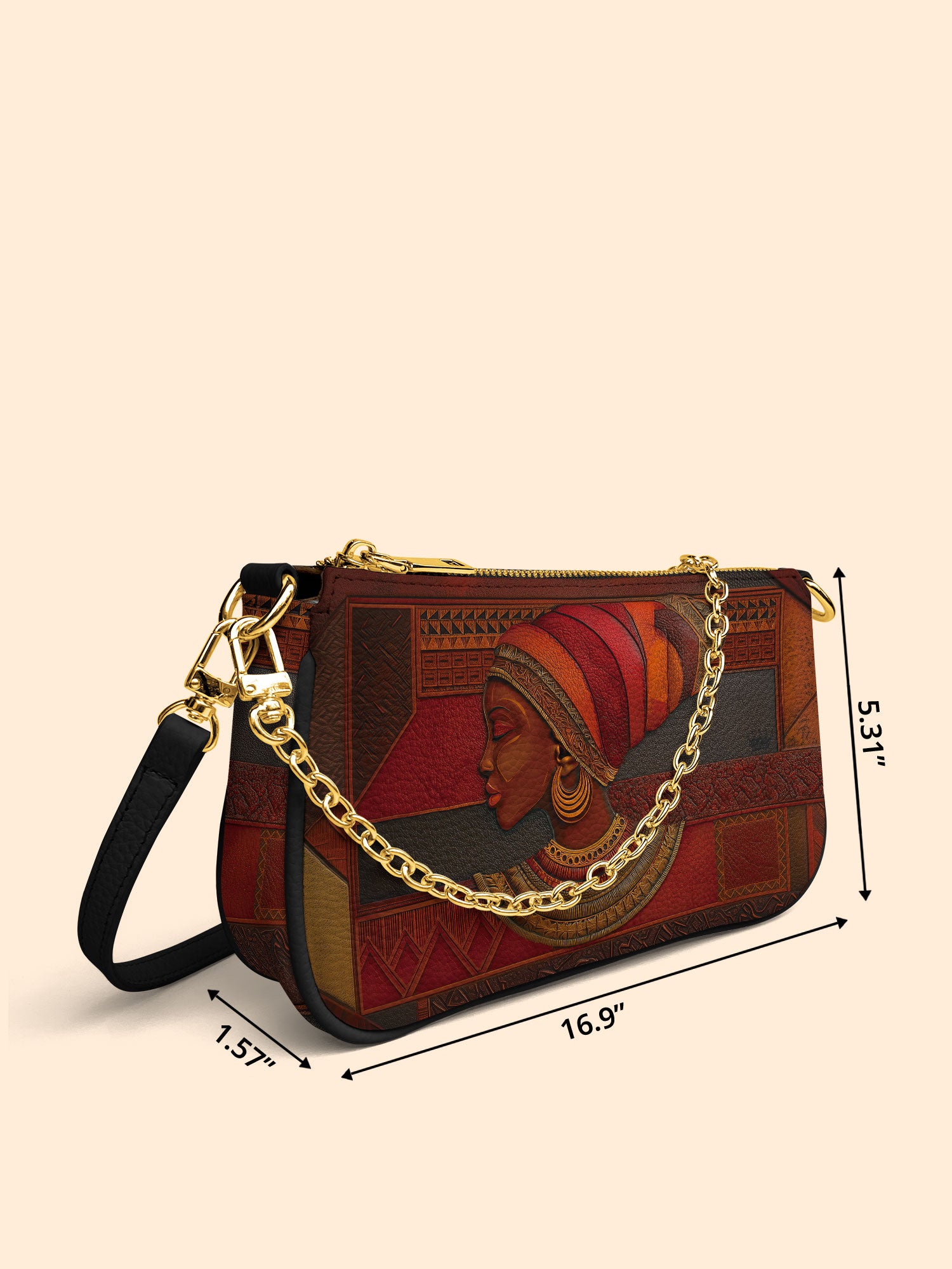 Regal Ember Classic Zip Pochette QR0XD518