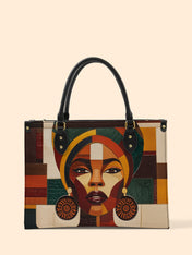 Rooted Mosaic Premium Leather Handbag QR0XD599