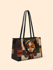 Rooted Mosaic Premium Leather Handbag QR0XD599