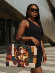 Rooted Mosaic Premium Leather Handbag QR0XD599