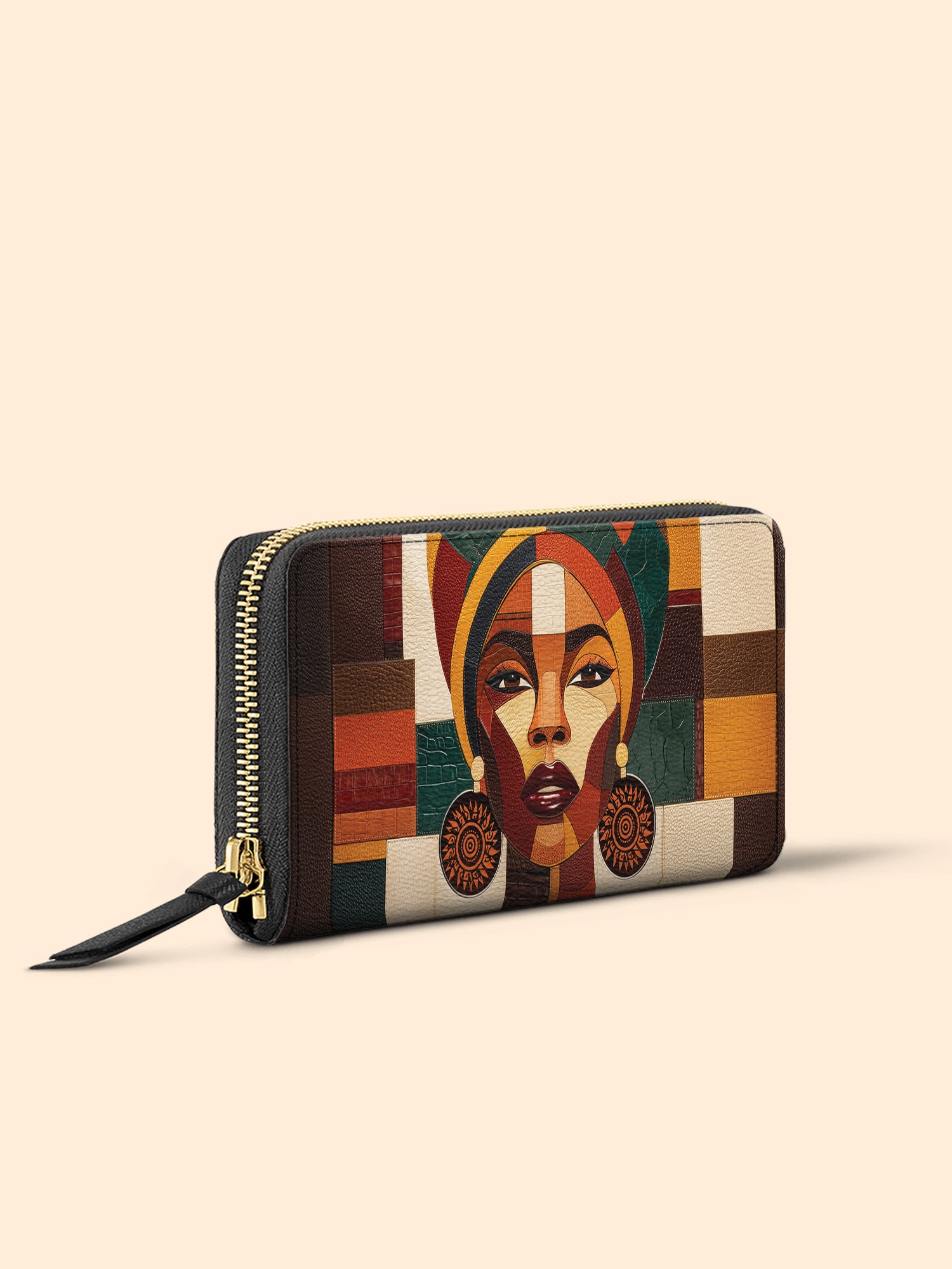 Rooted Mosaic Slimline Zippy Wallet QR0XD601