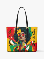 Rise And Slay Sleek Leather Tote
