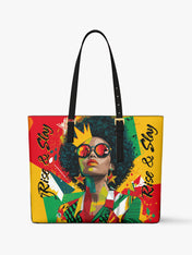 Rise And Slay Sleek Leather Tote