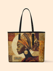 Afro Essence Sleek Leather Tote