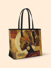 Afro Essence Sleek Leather Tote