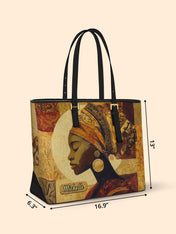 Afro Essence Sleek Leather Tote