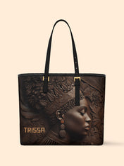Back To Africa Sleek Leather Tote