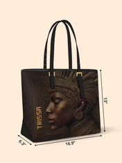 Back To Africa Sleek Leather Tote
