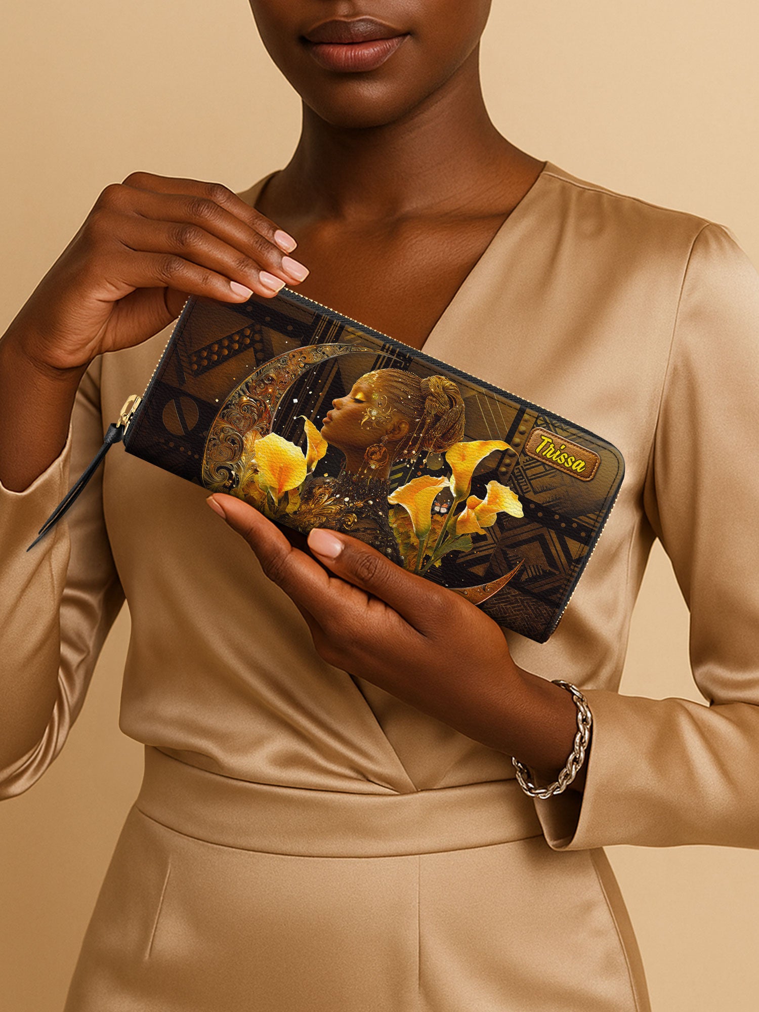 Calla Lilies Girl Slimline Zippy Wallet