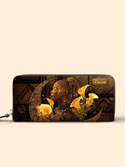 Calla Lilies Girl Slimline Zippy Wallet