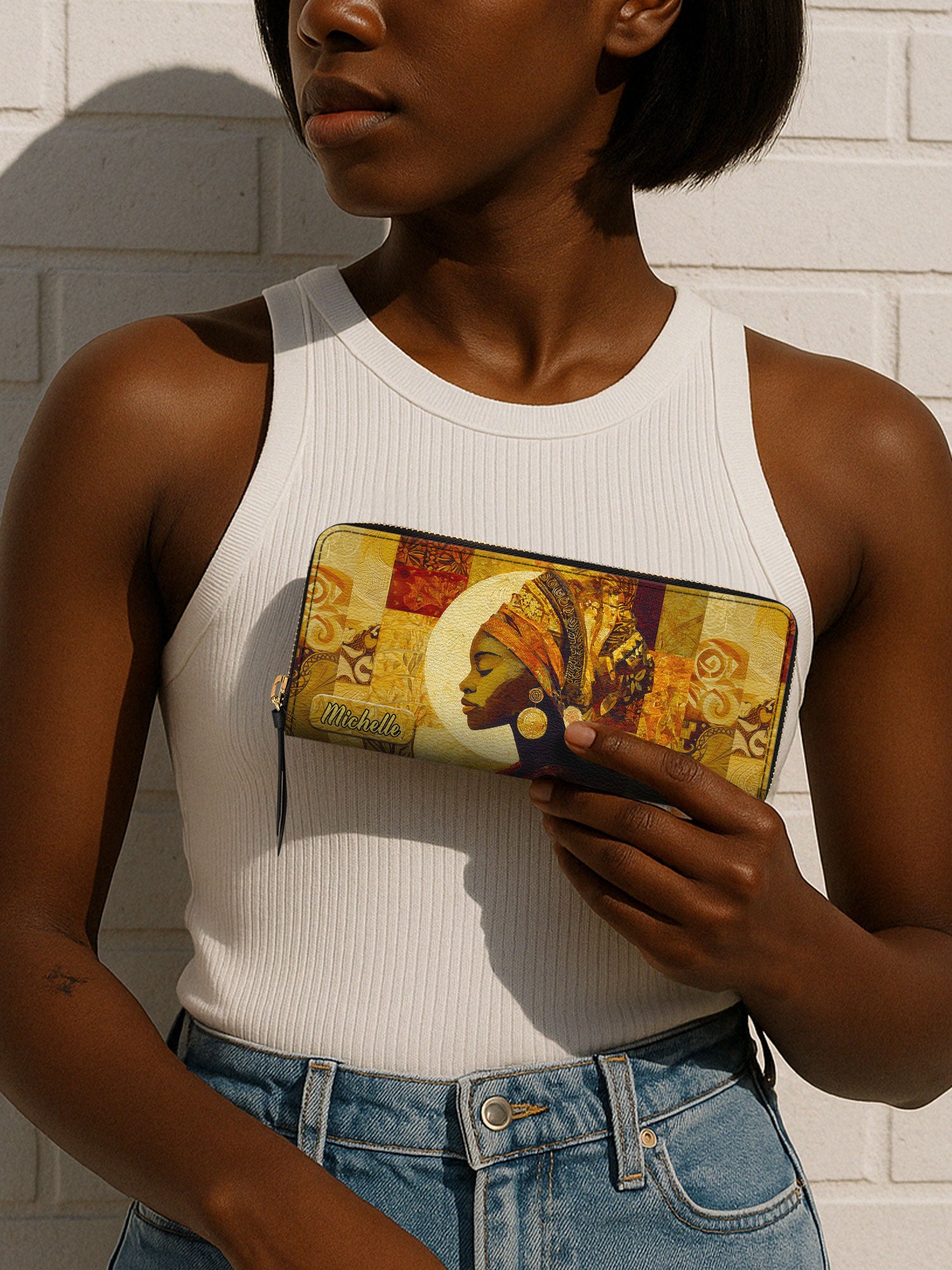 Afro Essence Slimline Zippy Wallet