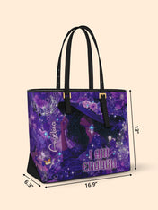Black Magic Sleek Leather Tote