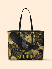 Enough In Harmony Sleek Leather Tote