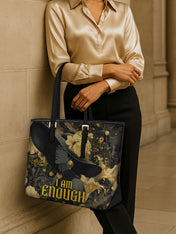 Enough In Harmony Sleek Leather Tote
