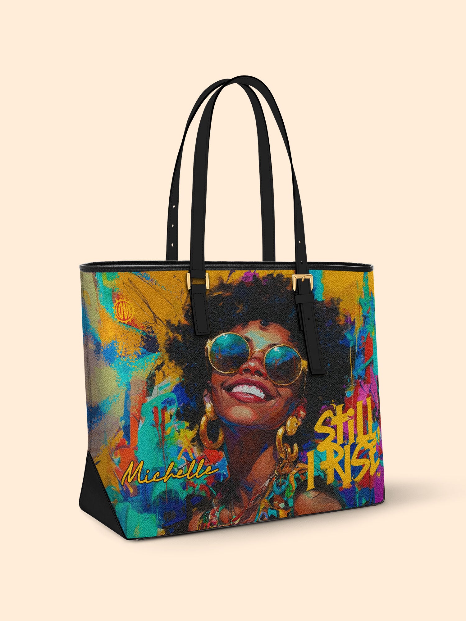 Still I Rise Sleek Leather Tote
