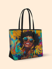 Still I Rise Sleek Leather Tote