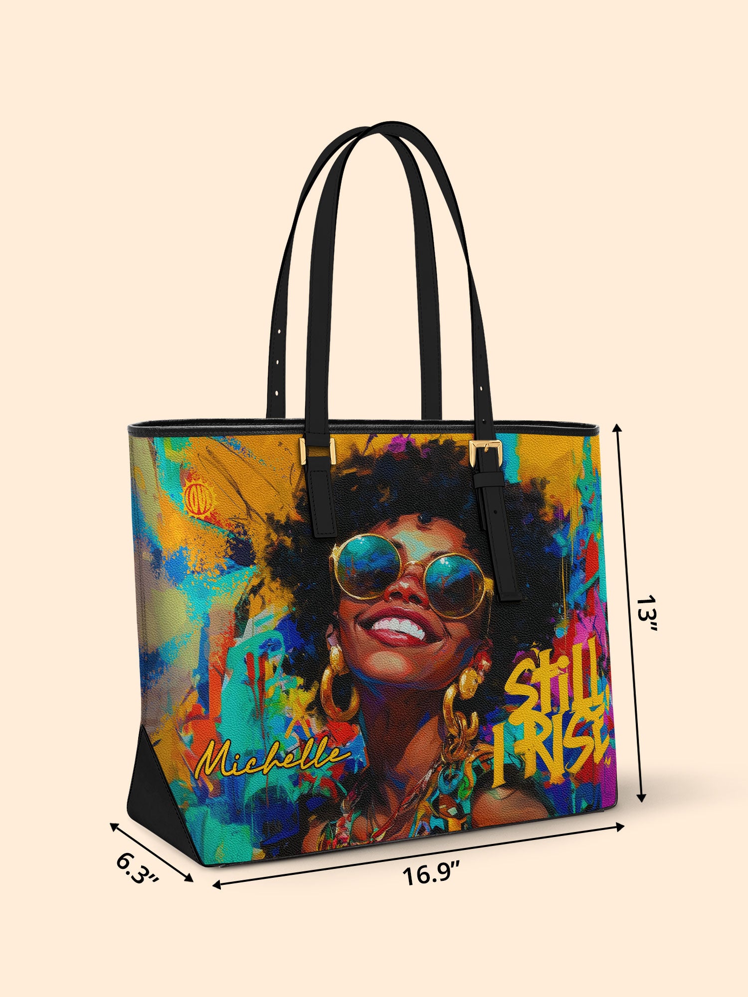 Still I Rise Sleek Leather Tote