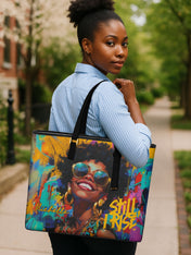 Still I Rise Sleek Leather Tote