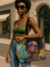 Still I Rise Sleek Leather Tote