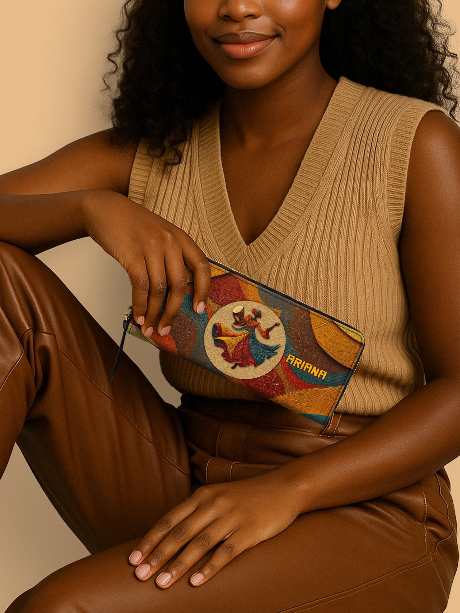 Dancing Rhythm Slimline Zippy Wallet