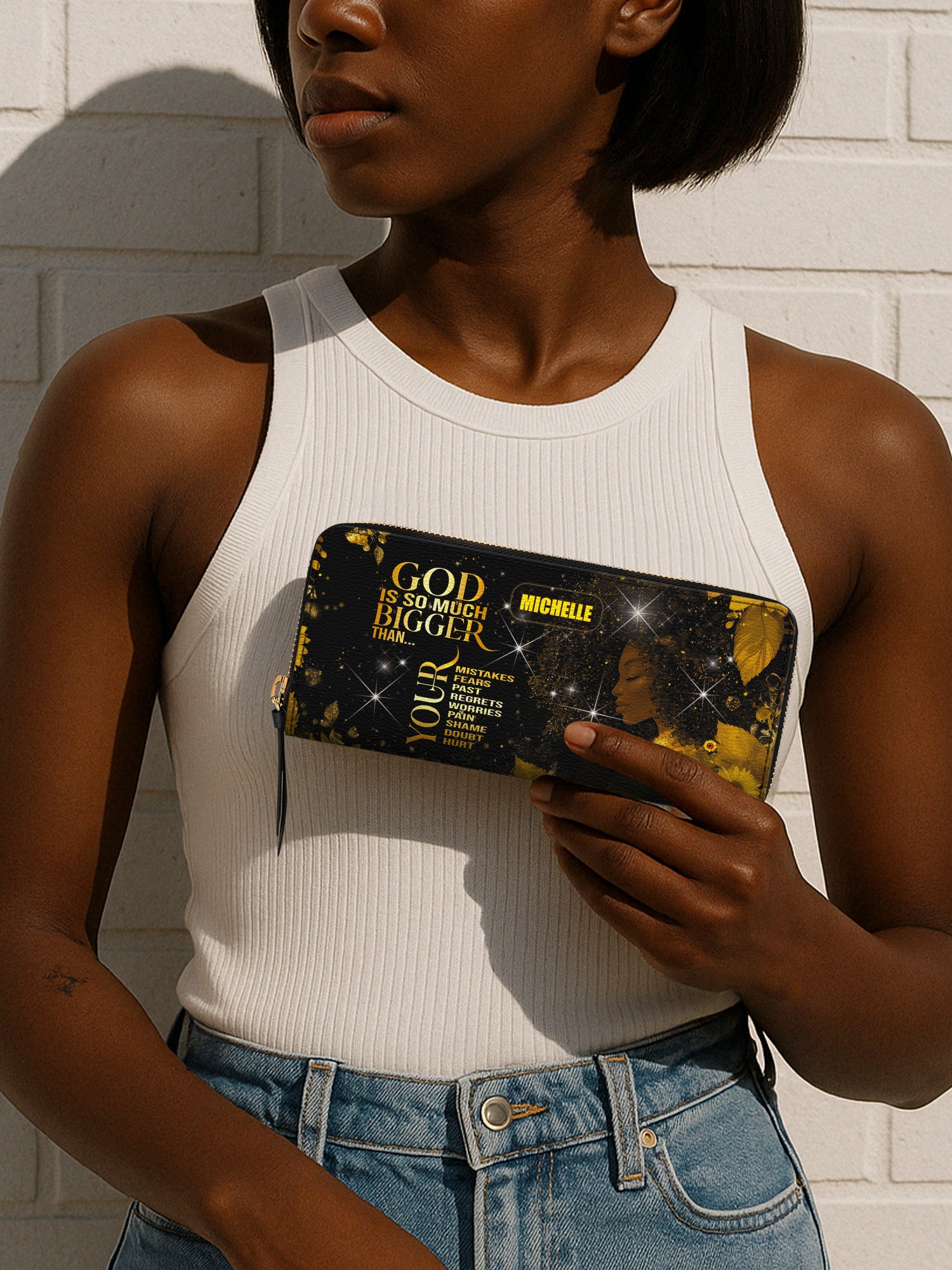 Unstoppable Faith Slimline Zippy Wallet