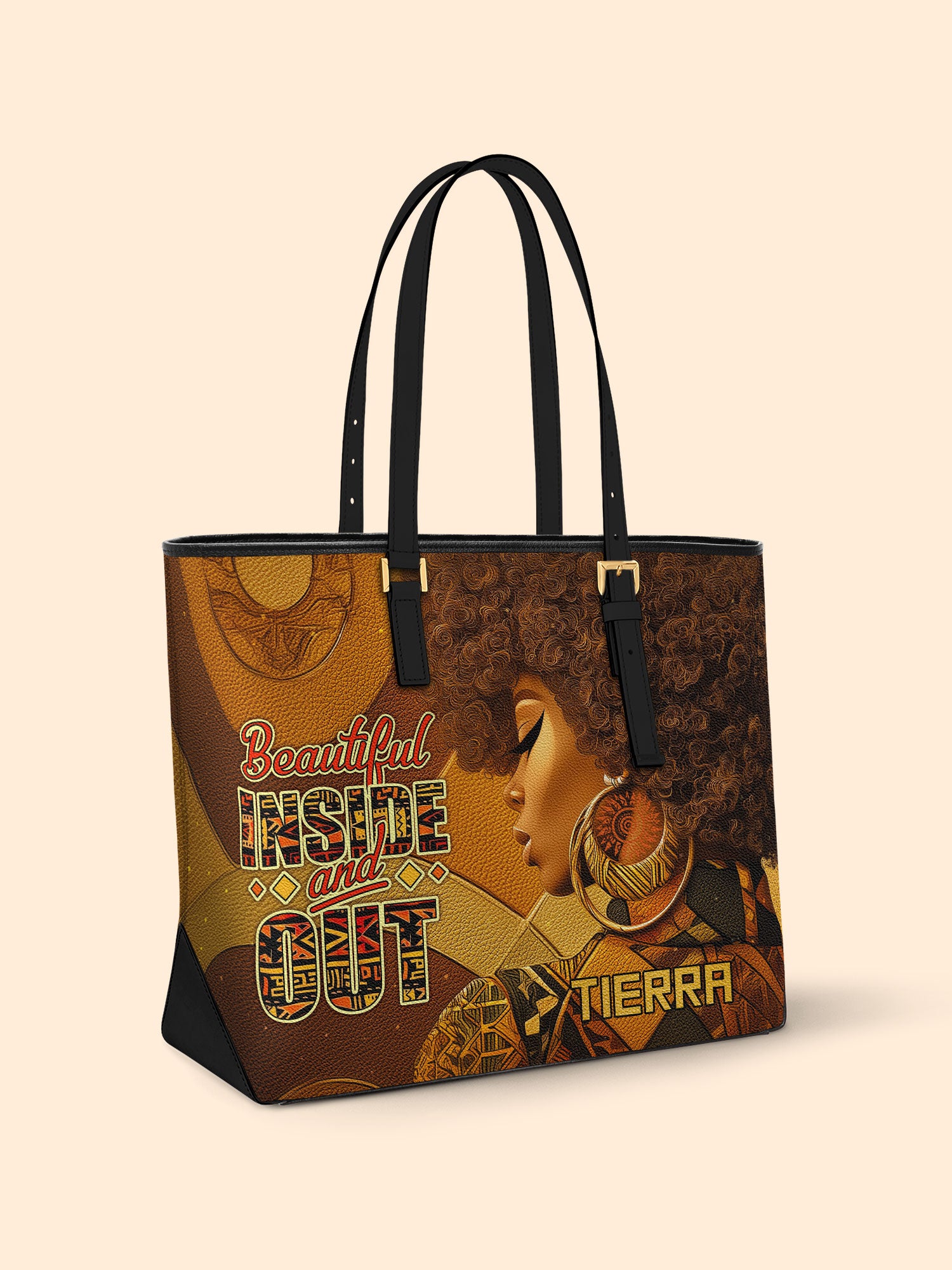 Bold Roots Sleek Leather Tote