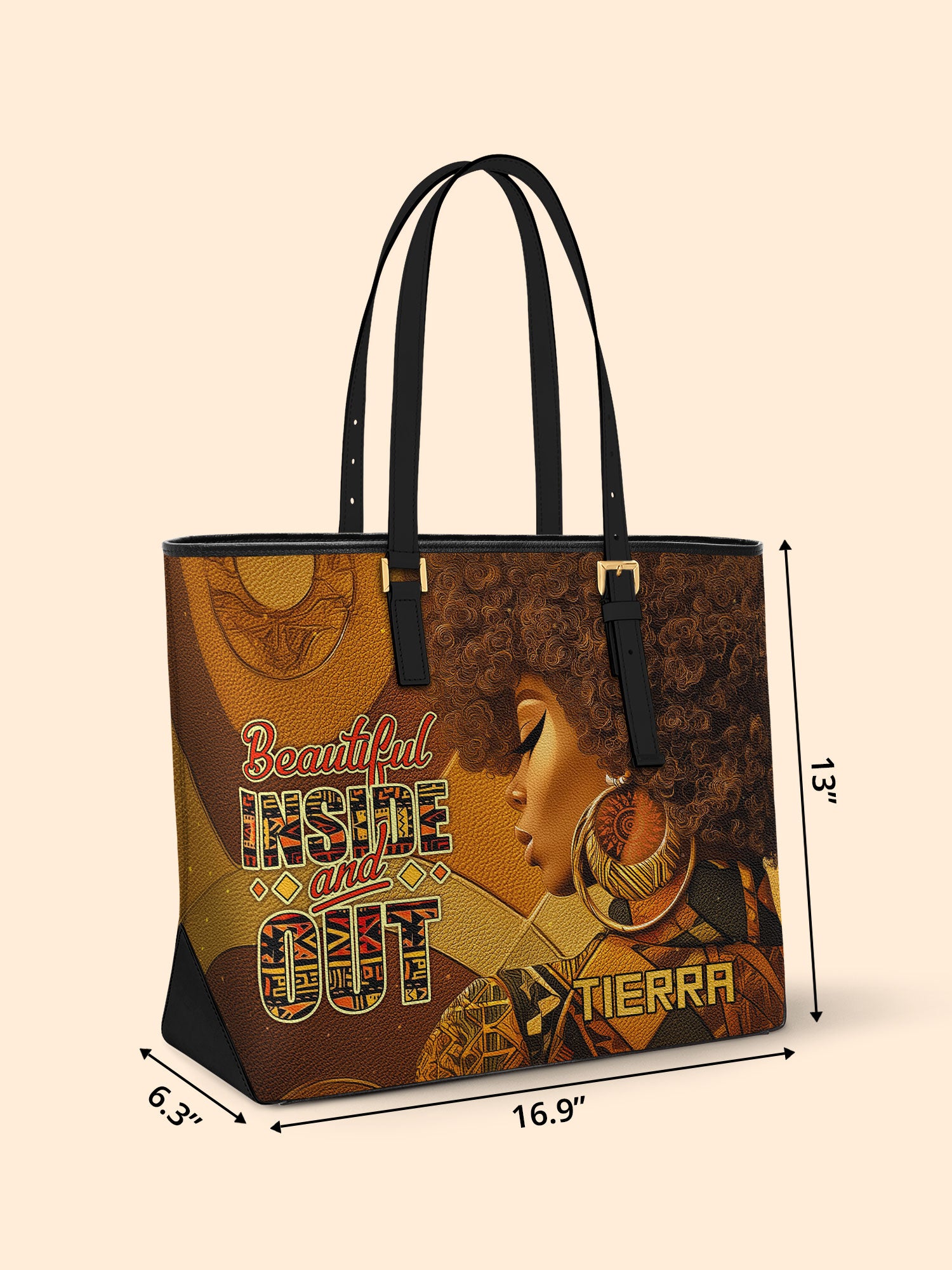 Bold Roots Sleek Leather Tote